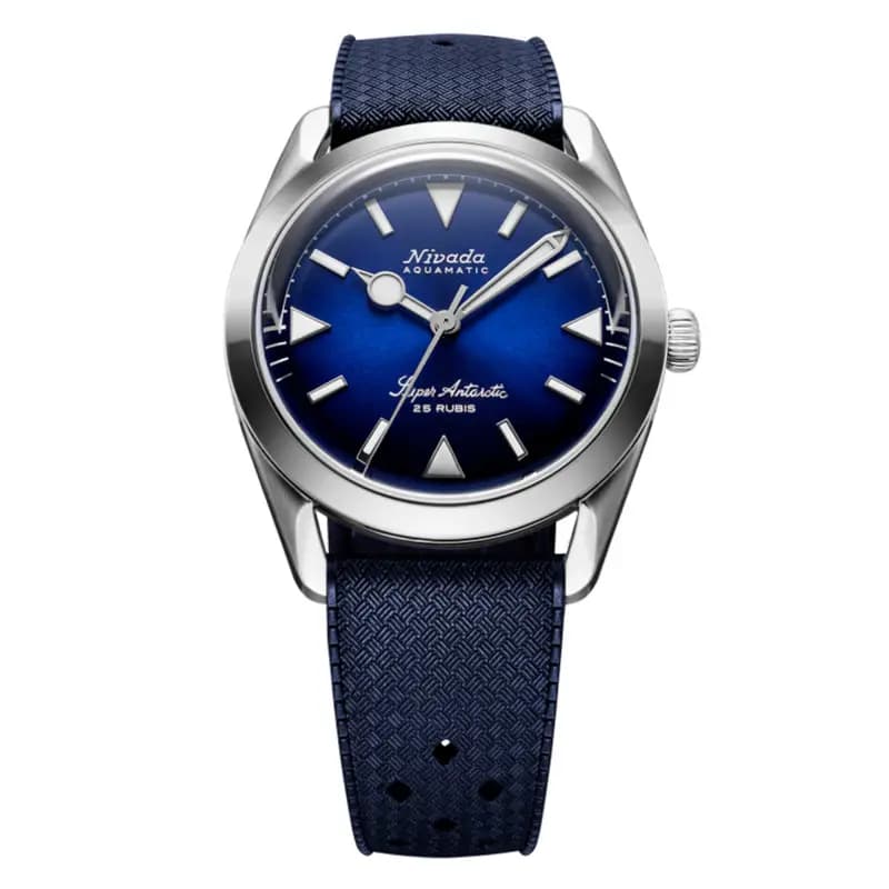 Nivada Grenchen Montre Super Antarctic Blue Automatic No Date 32075A