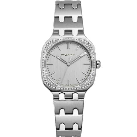 Pequignet Montre Pequignet Manufacture Concorde 78 Diamants 30 mm Quartz Cadran Argent - 9042439/1