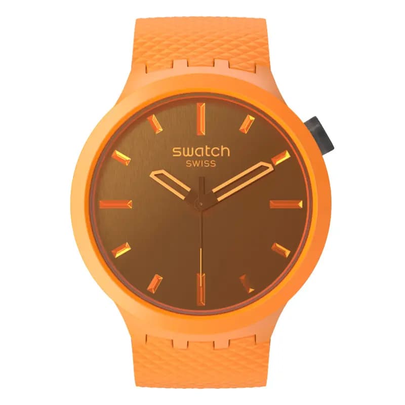 Swatch Crushing Orange — boîtier biosourcé