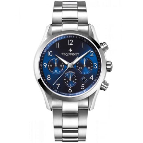 Pequignet E. Montre Pequignet Elegance Chronographe - 42 mm Homme -4810473S-A