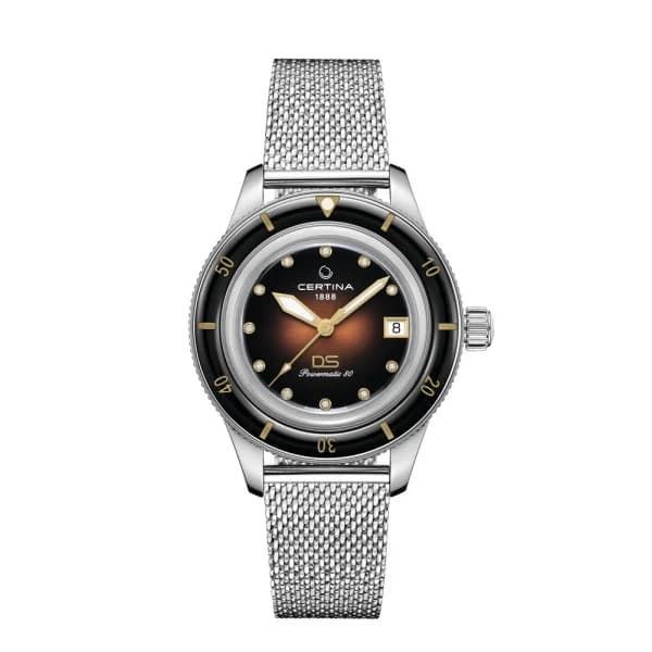 Certina Montre Certina DS PH200M 39mm Powermatic 80 Automatique Cadran Marron