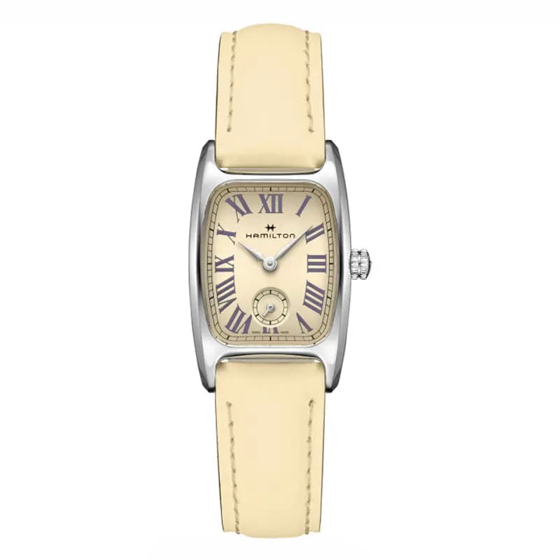 Hamilton Montre Hamilton American Classic Boulton Small Second Quartz M Cadran Beige