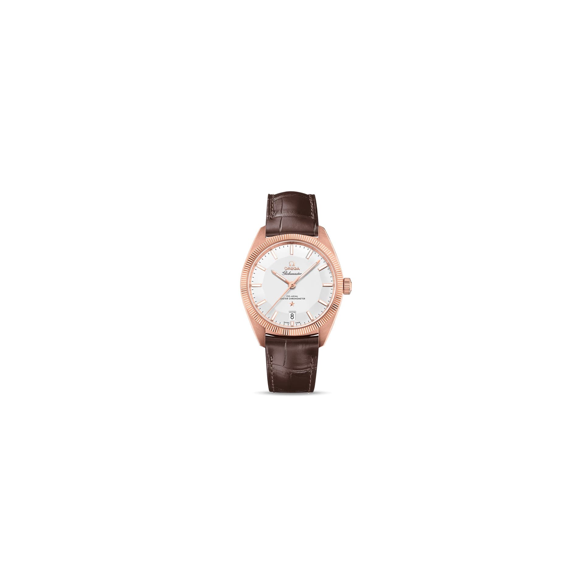 Omega Constellation Globemaster — or rose