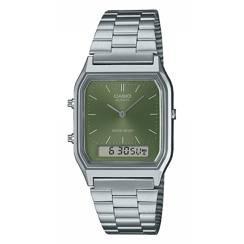 Casio Montre Casio Collection Vintage en Acier Argenté