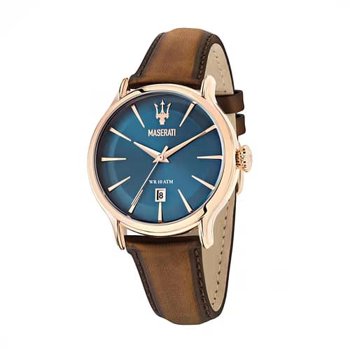 Maserati Montre Analogique Homme Maserati Cuir Marron R8851118001 - Cleor