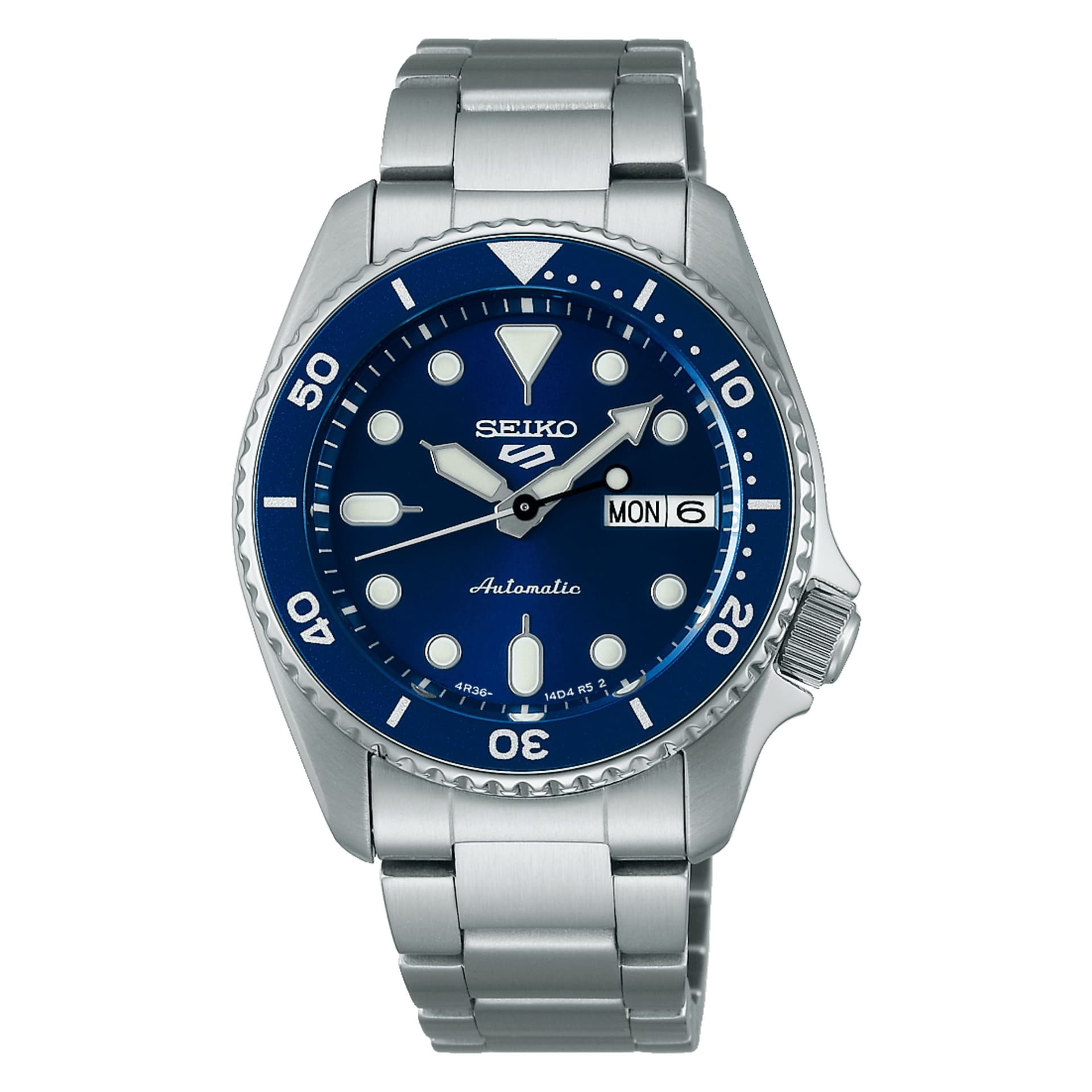 Seiko 5 Sports — boîtier argenté
