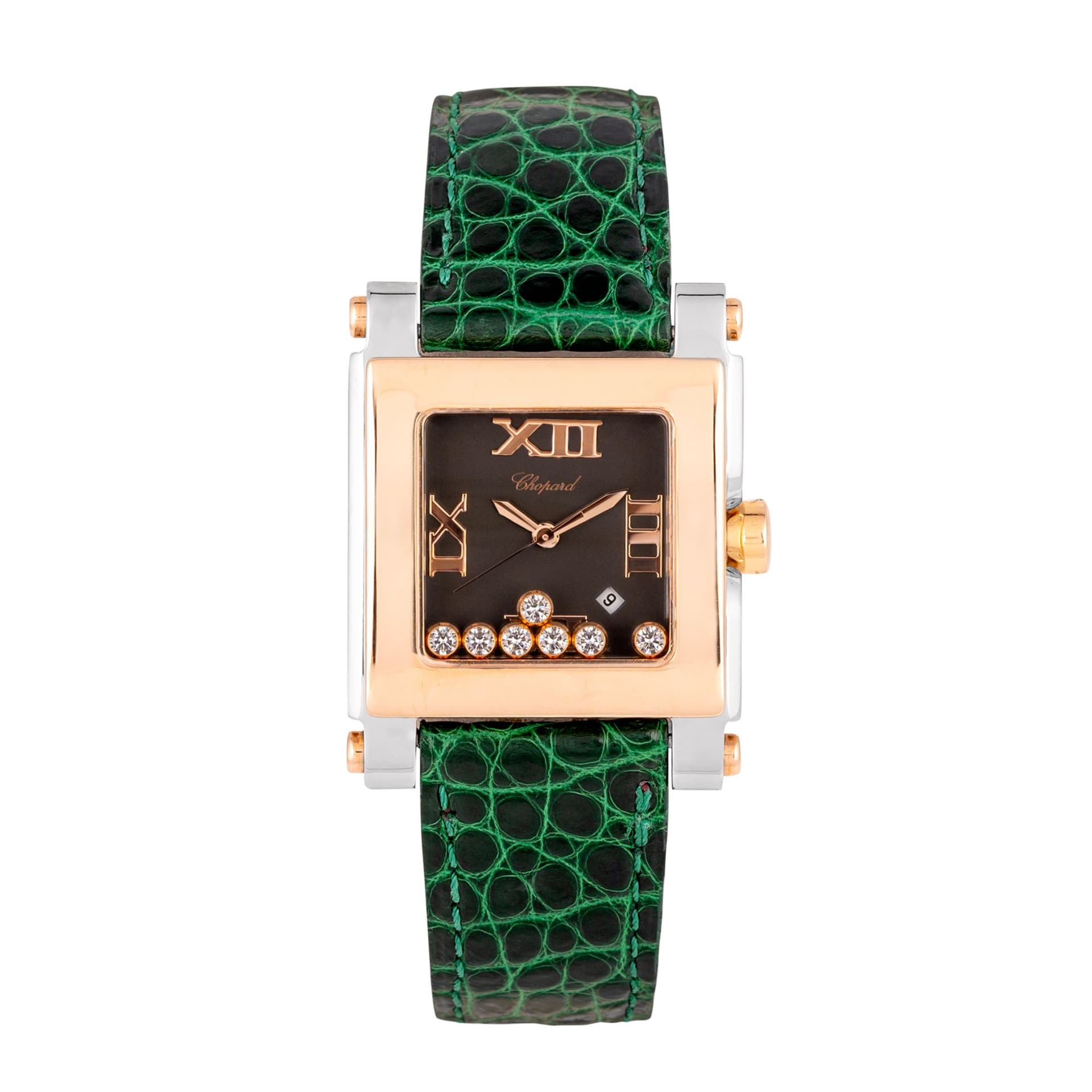 Chopard Montre Chopard Happy Sport Square Medium quartz 30 mm Full Set 2008
