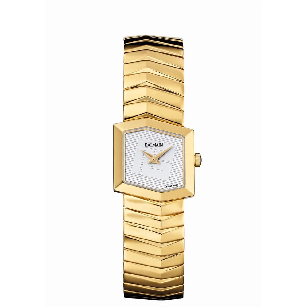 Balmain Montre quartz Femme Taffetas Blanc