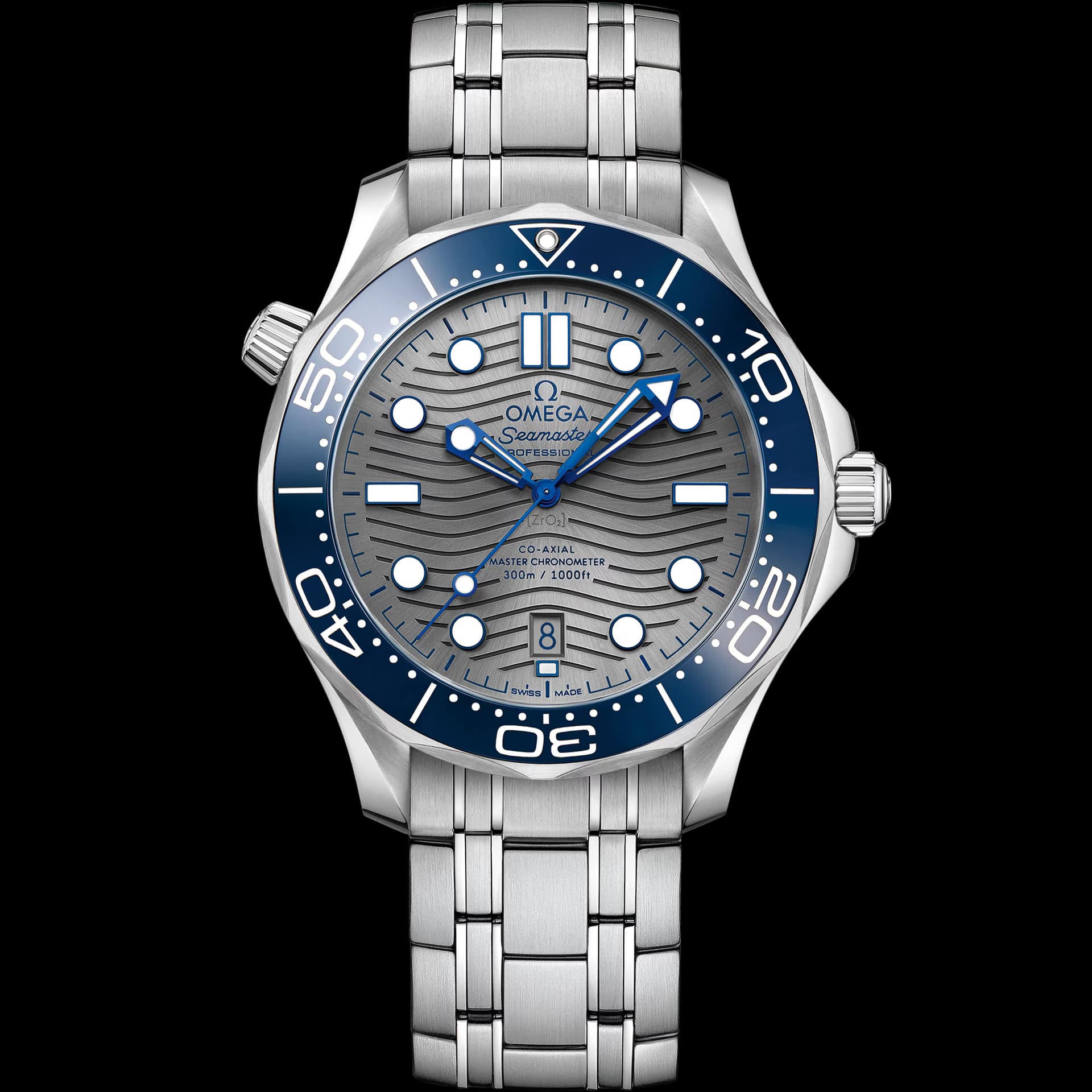 Omega Seamaster 42 mm, acier sur acier