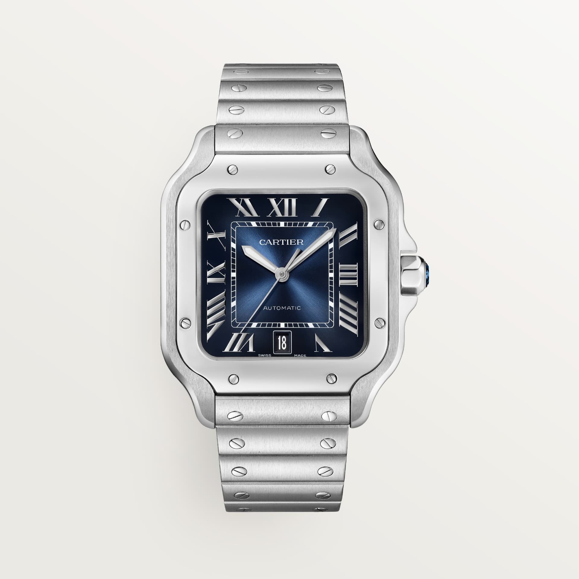 Cartier Santos — cadran bleu 40 mm