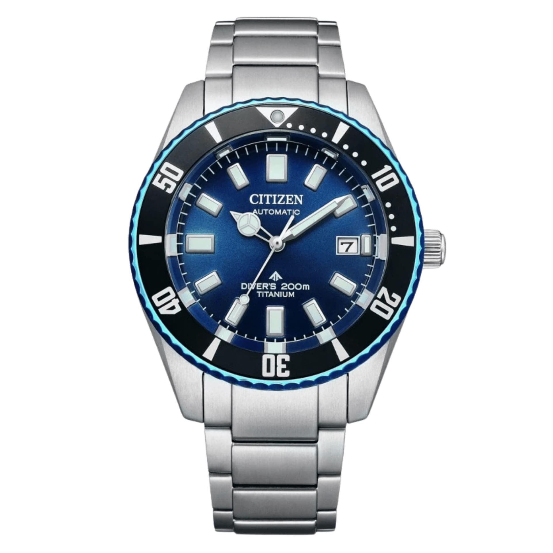 Citizen Montre Citizen Promaster Marine Fujitsubo Super Titanium automatique cadran bleu bracelet titane 41 mm