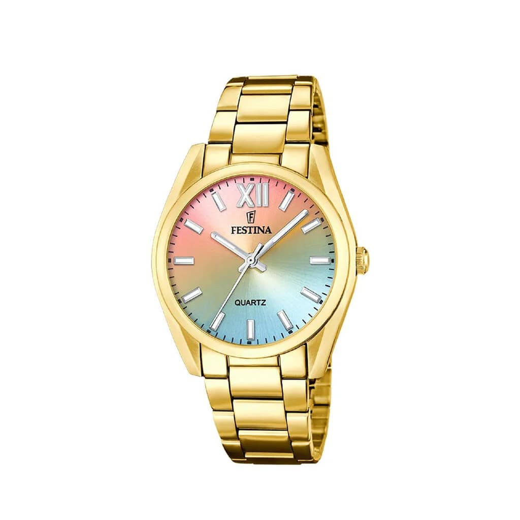Festina Montre Femme FESTINA BOYFRIEND COLLECTION en Acier Jaune Etanche