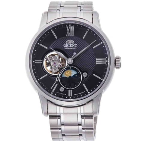 Orient Montre Orient Classic Sun & Moon Coeur Ouvert Automatique Cadran Gris anthracite Bracelet Acier inoxydable - RA-AS0008B