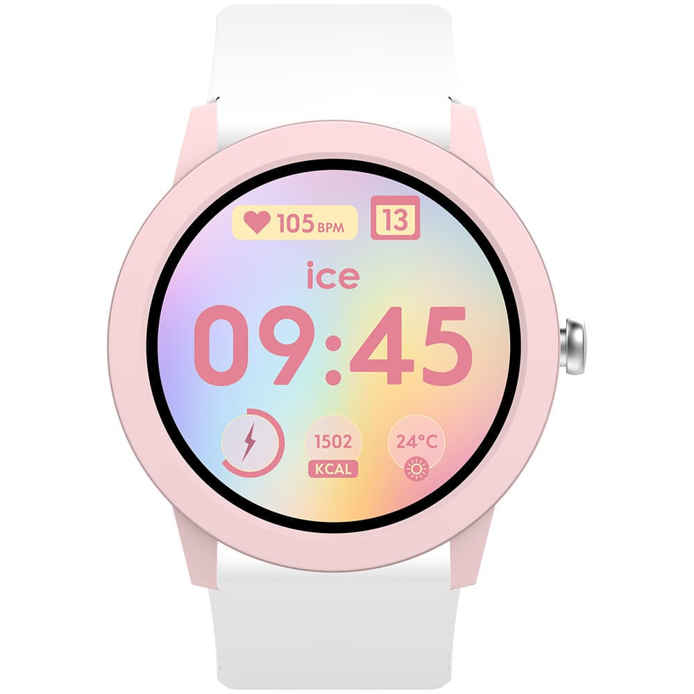Ice Watch Montre Connectée Ice Watch Collection Ice Smart Junior RD 3.0 en Silicone Blanc
