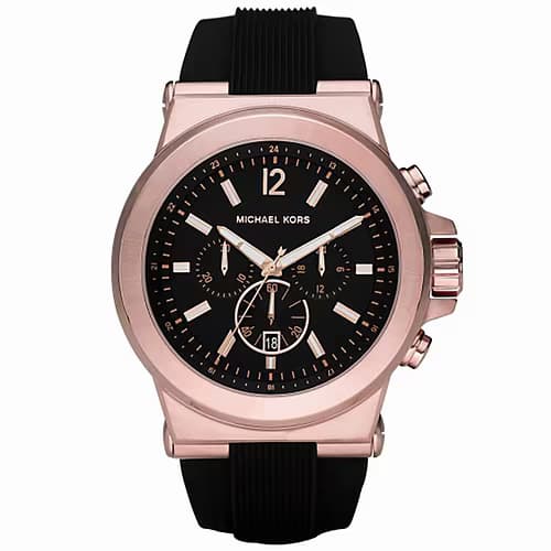 Michael Kors Montre Homme MICHAEL KORS en Silicone Noir Etanche
