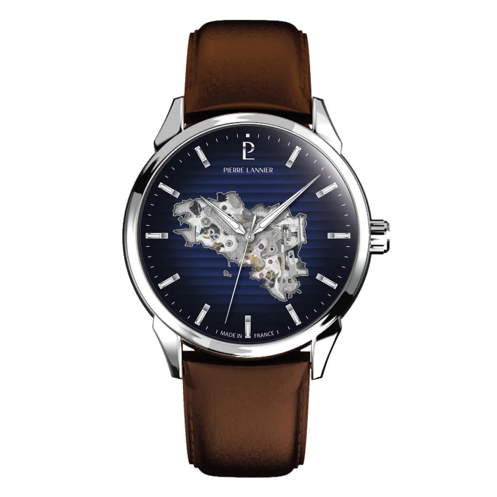 Pierre Lannier Montre Pierre Lannier Monarck Bleu
