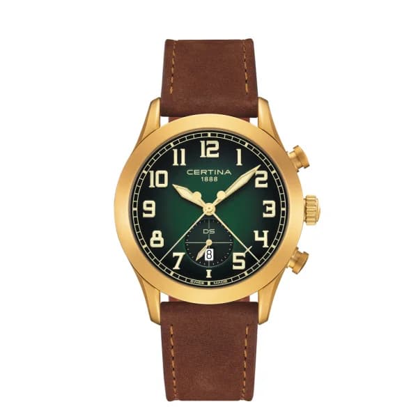 Certina Montre Certina DS Pilot Quartz Cadran Vert