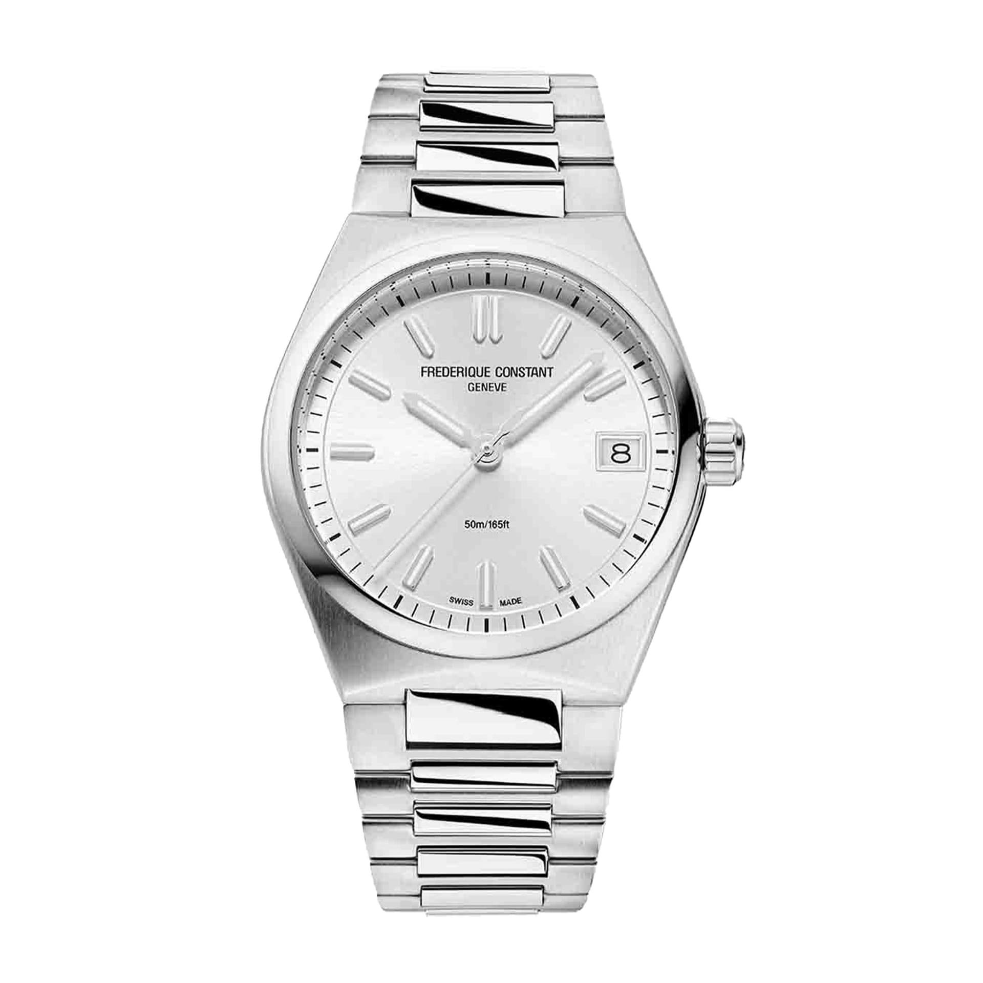 Frédérique Constant Montre Frédérique Constant Highlife Ladies quartz cadran argenté bracelet acier 31 mm