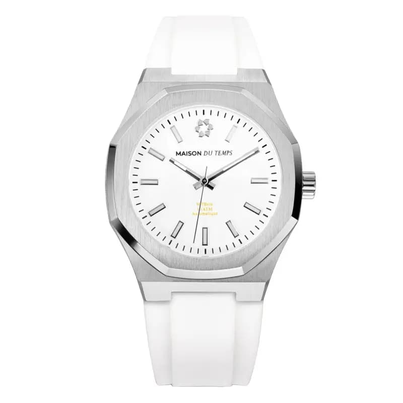 Maison du Temps Montre MTBeta 2.0 Blanc Silicone Blanc