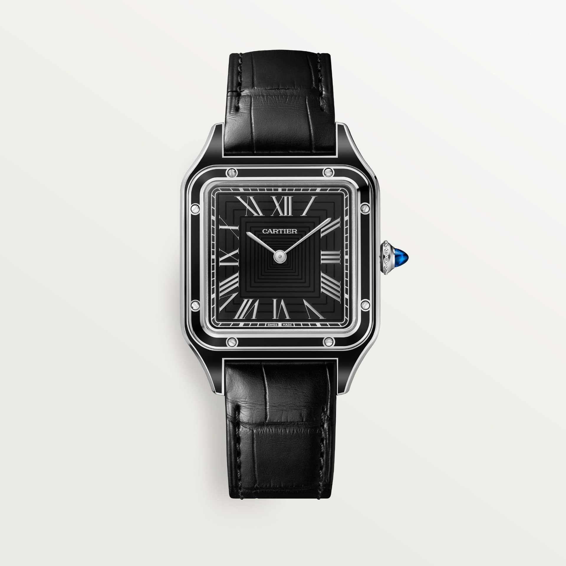 Cartier Santos-Dumont — cadran noir
