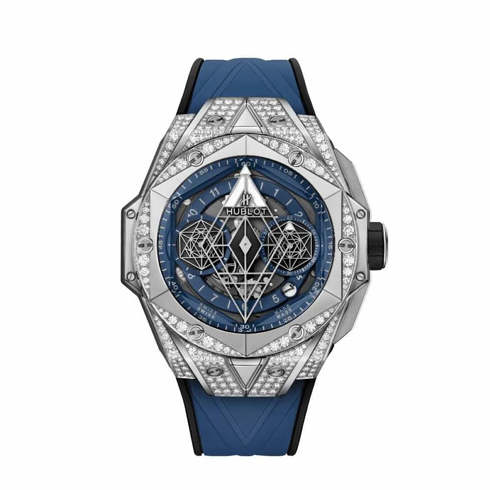 Hublot Sang Bleu II Titanium Blue Pavé