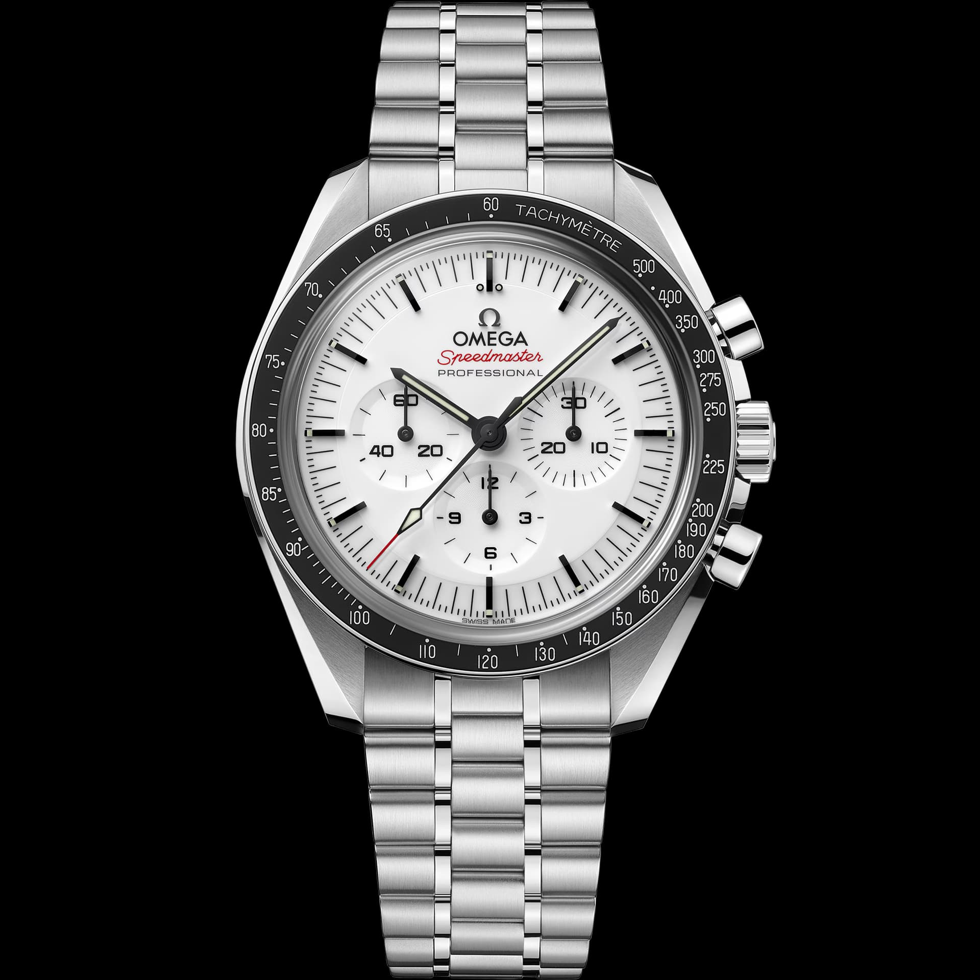 Omega Speedmaster 42 mm, acier sur acier