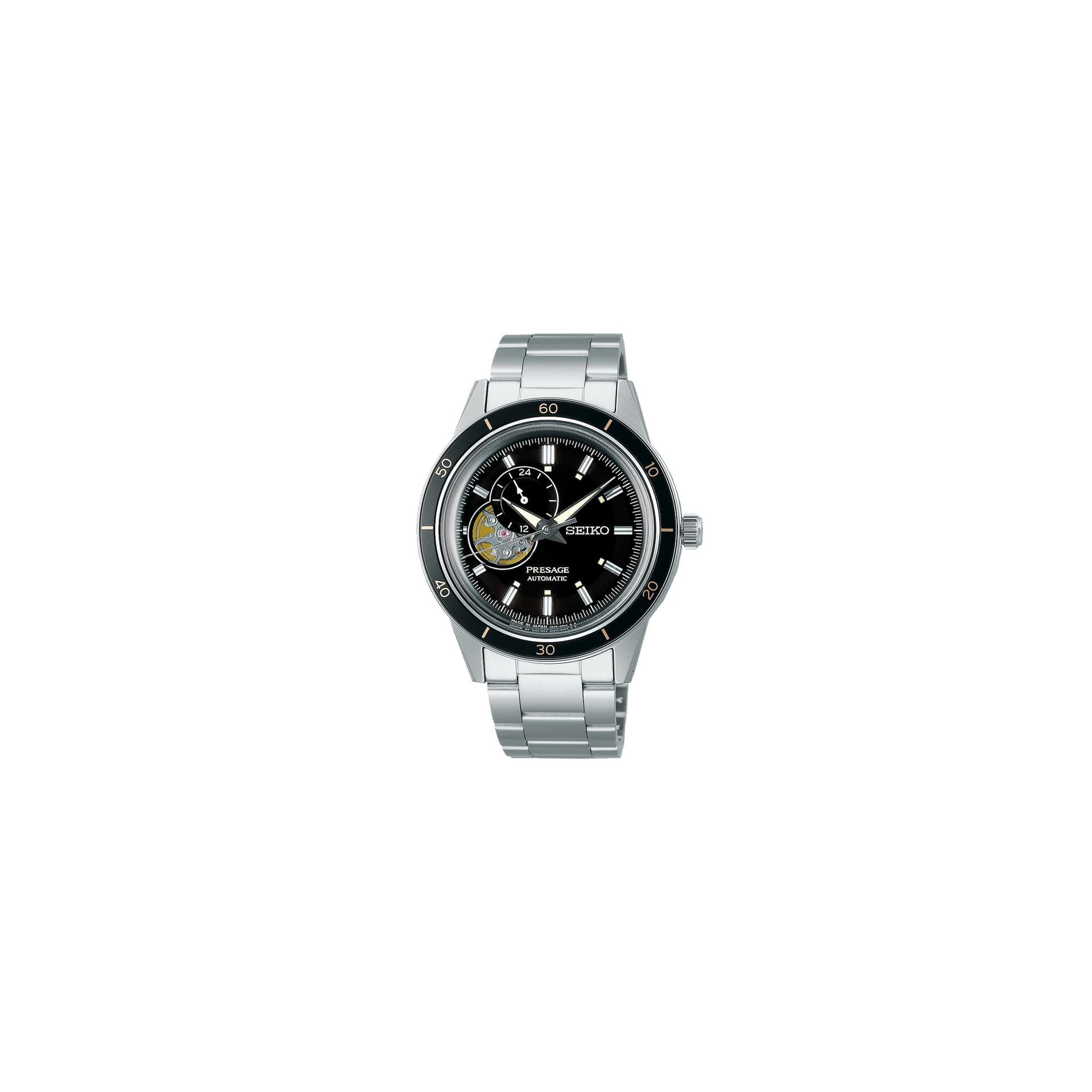 Seiko Presage — bracelet argenté
