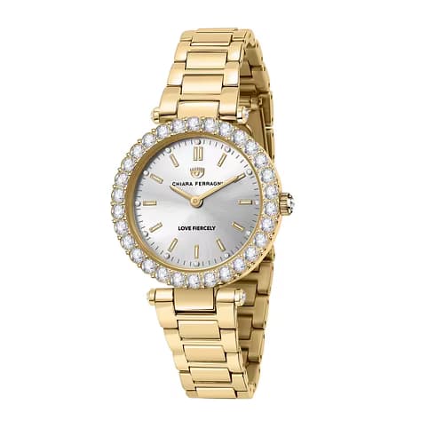 Chiara Ferragni Montre Analogique Femme Chiara Ferragni Métal Jaune R1953103501