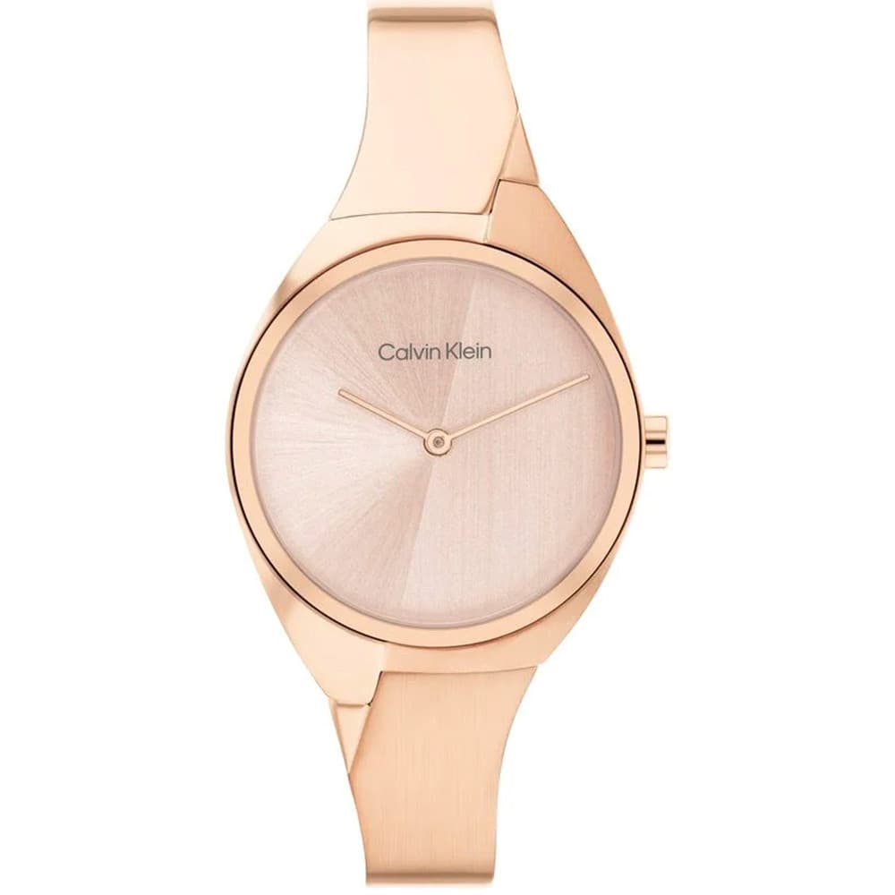 Calvin Klein Montre Calvin Klein Collection Sculptural Charming en Acier et PVD Doré Rose