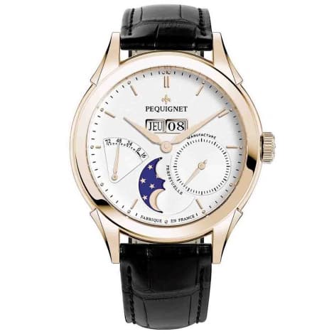 Pequignet Montre Pequignet Royale Origine Or Rose Automatique Cadran Argent - 9011538-AN