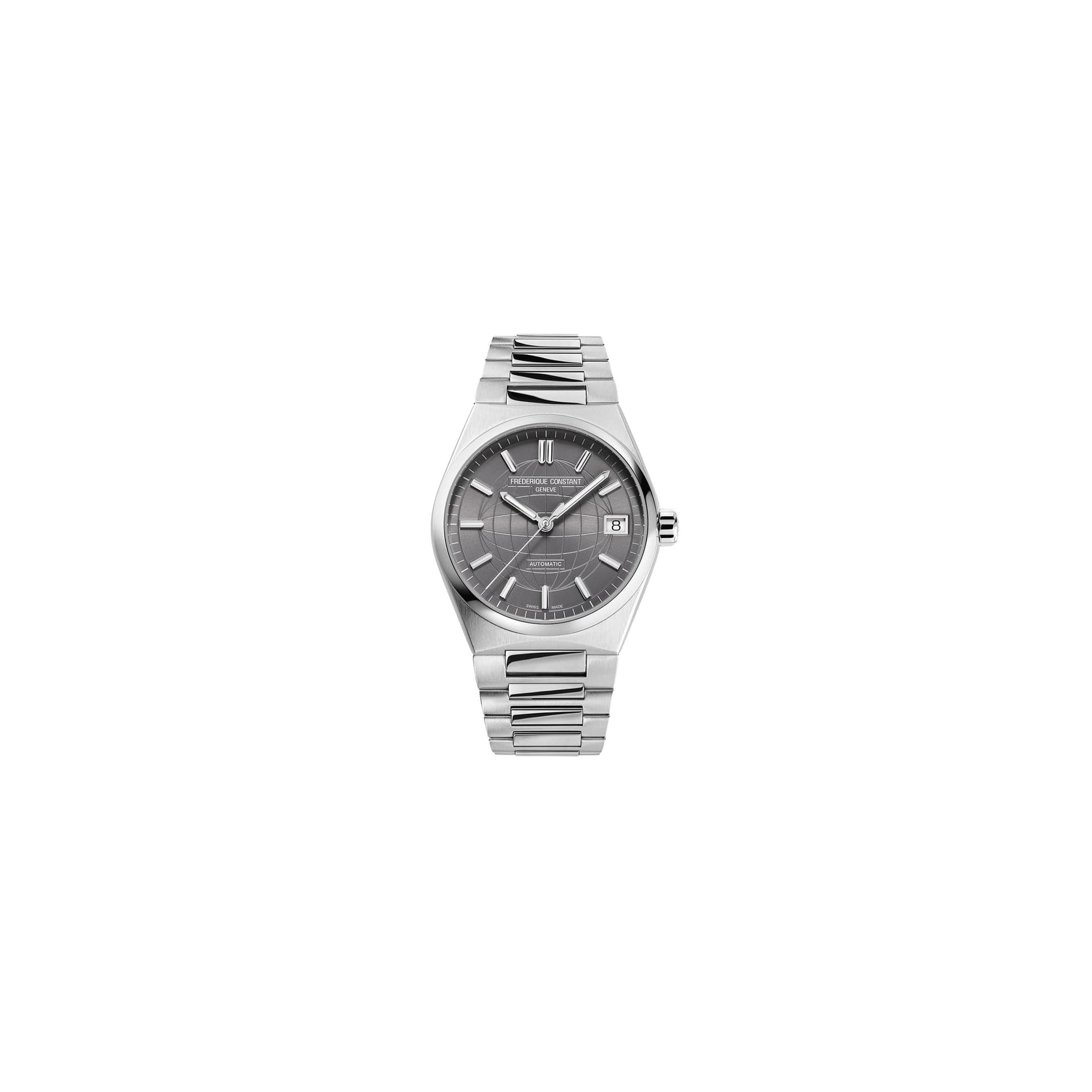 Frédérique Constant Montre Frédérique Constant Highlife Ladies automatique cadran gris bracelet acier 34 mm