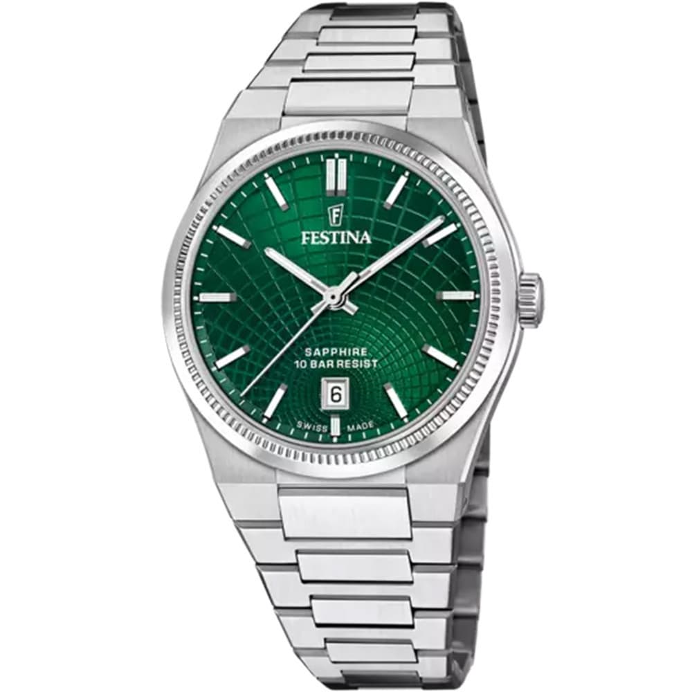 Festina Swiss Made Montre Festina Collection Swiss Made en Acier Argenté