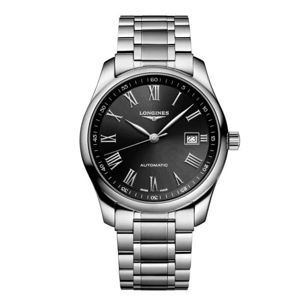Longines Montre Longines Master Collection 40 mm Automatique Cadran Noir Bracelet Acier