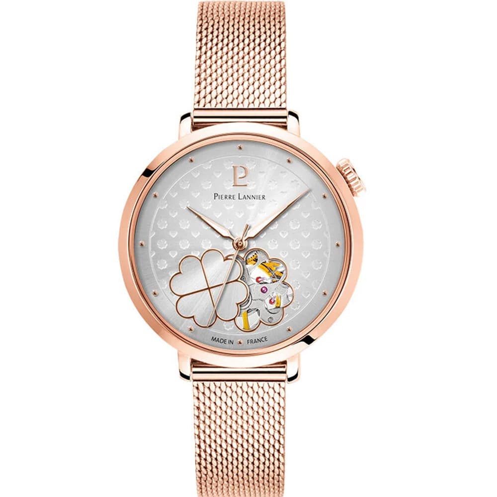 Pierre Lannier Montre Automatique Pierre Lannier Collection Esperance en Acier et PVD Doré Rose
