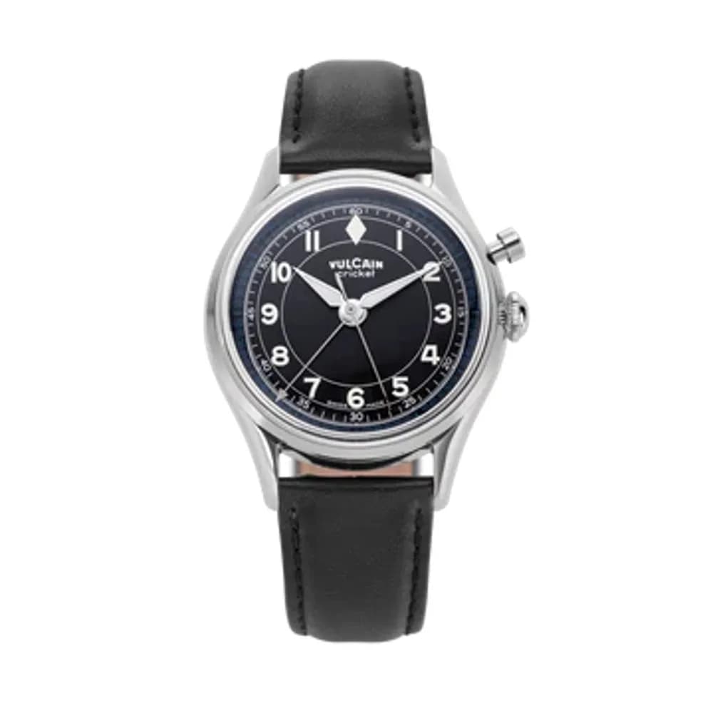 Vulcain Cricket Classique 36MM Black & White/Blue