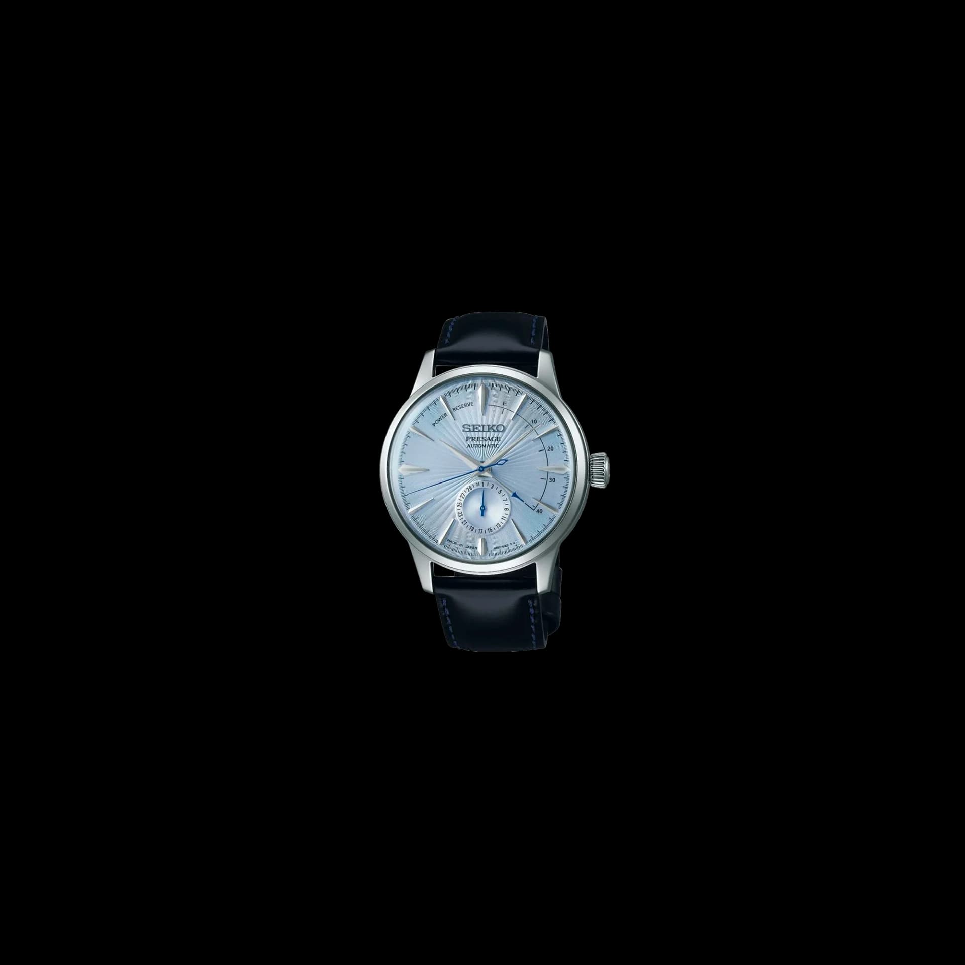 Seiko Presage — bracelet bleu