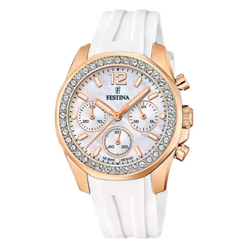 Festina Montre Boyfriend Rainbow Blanc F20611/1
