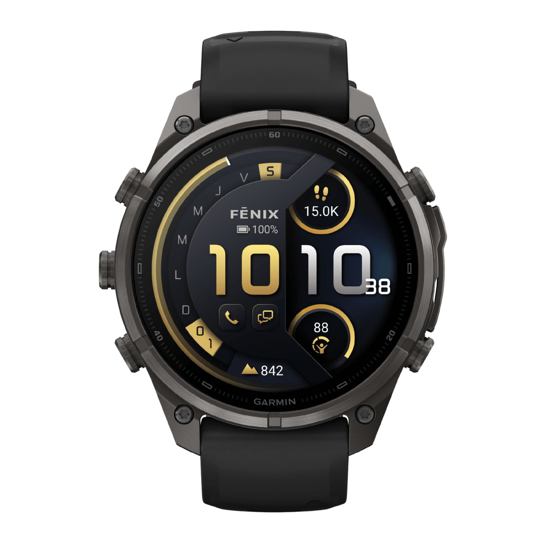 Garmin Montre Garmin Fēnix 9 Pro inReach AMOLED Sapphire Titane Carbon Gray DLC bracelet Black/pebble gray silicone 47 mm