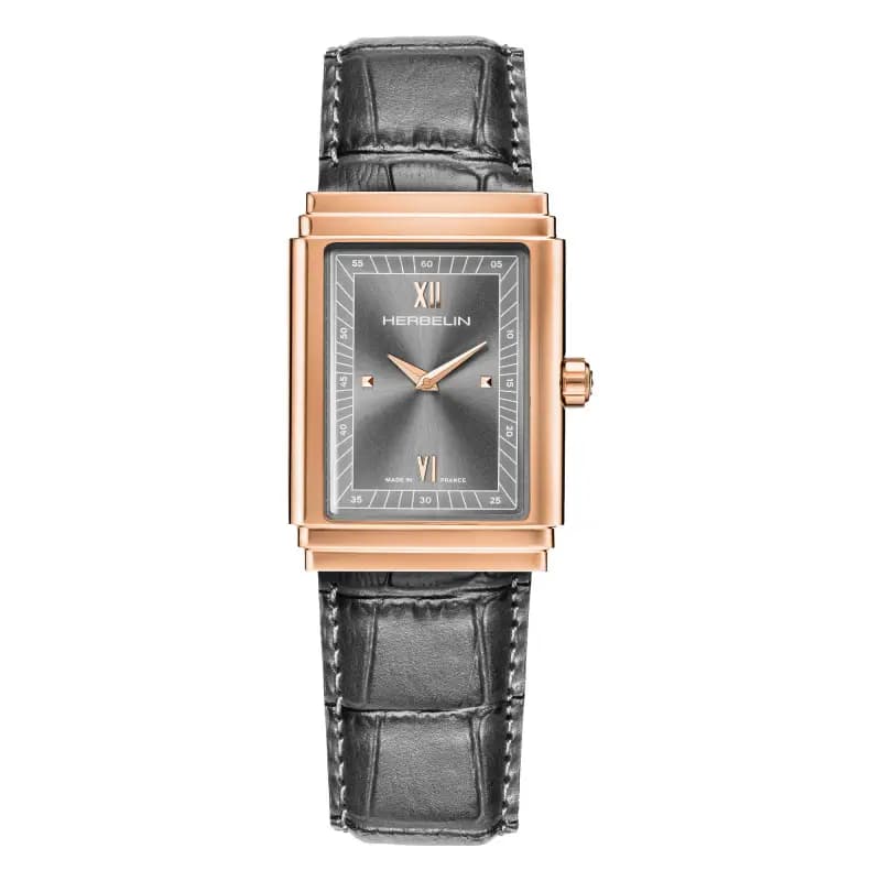 Michel Herbelin Montre Herbelin art Deco Acier et PVD Rose - 17567PR04GR