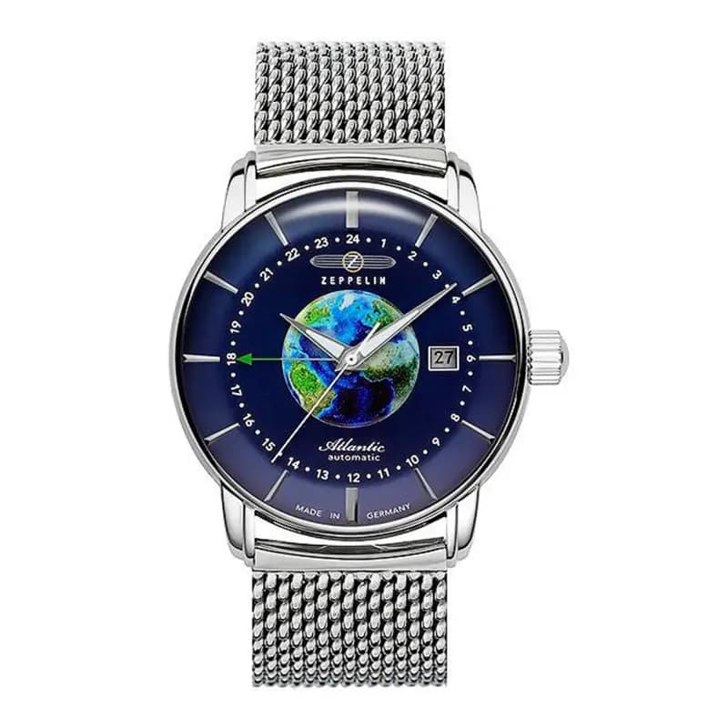 Zeppelin Montre Zeppelin Atlantic Auto Automatique Cadran Bleu - 8468M3