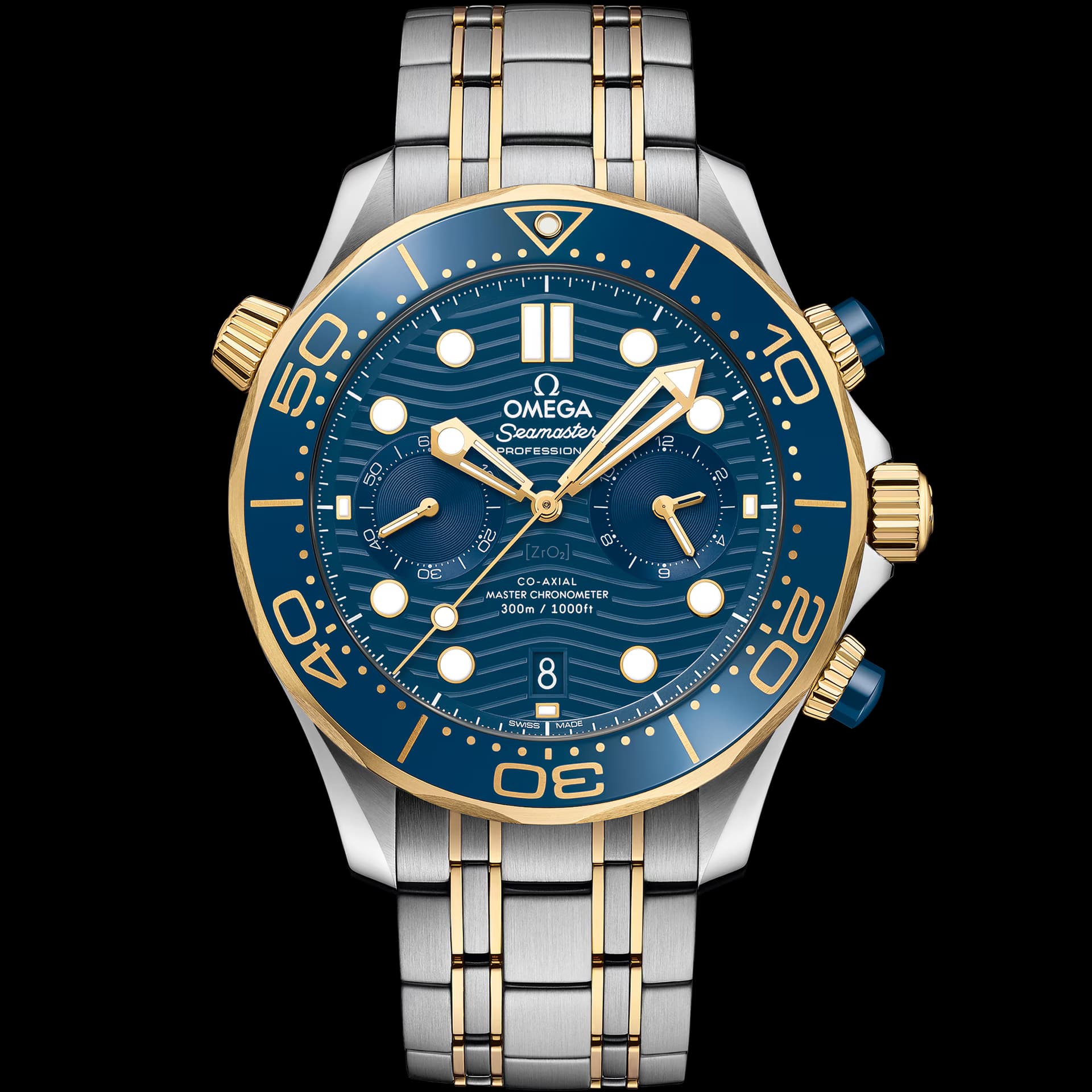 Omega Seamaster 44 mm, acier - or jaune sur acier - or jaune