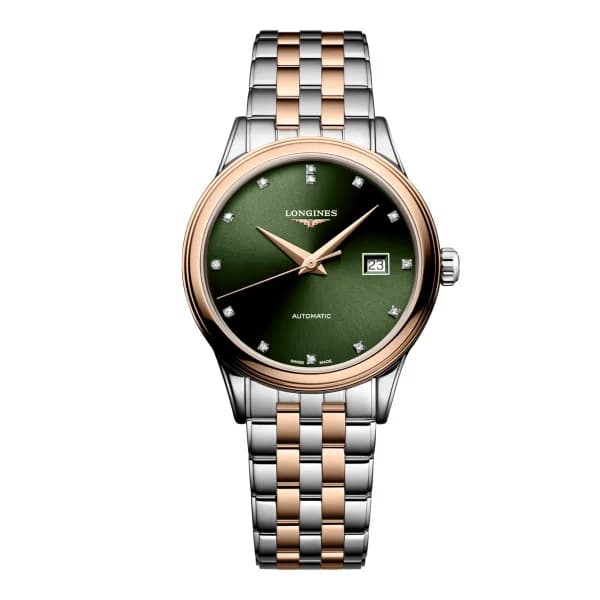 Longines Montre Longines Flagship classic 30 mm Automatique Cadran Vert soleillé Bracelet Acier