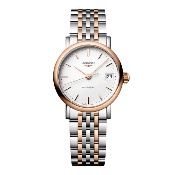 Longines Montre Longines elegant collection 25.50 mm Automatique Cadran Blanc mat Bracelet acier