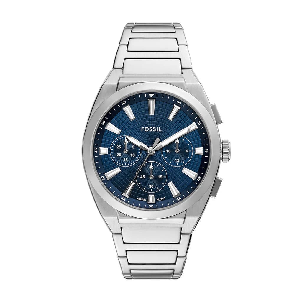 Fossil Everett — cadran bleu