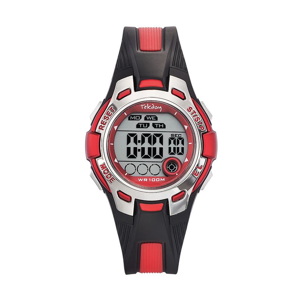 Tekday Montre TekDay en Plastique Noir