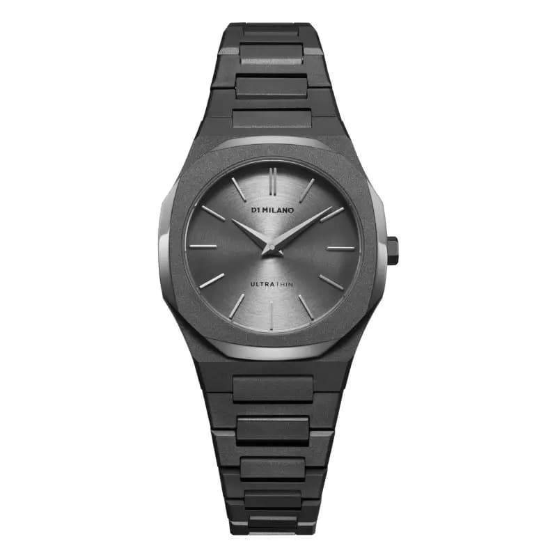D1 Milano Montre D1 Milano Ultra Thin Ultimate Grey Quartz - 30 mm- Cadran Noir - UTBL32