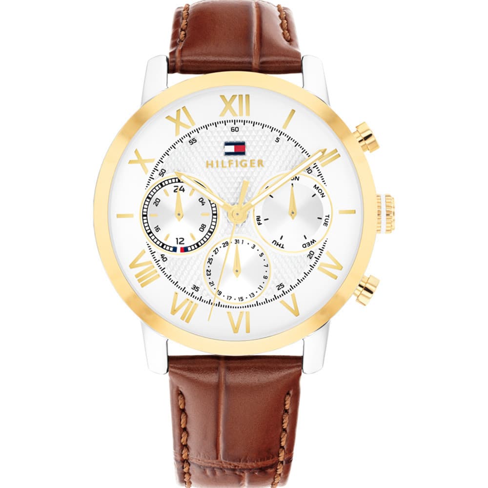 Tommy Hilfiger Montre Tommy Hilfiger Collection Oxford en Cuir Marron