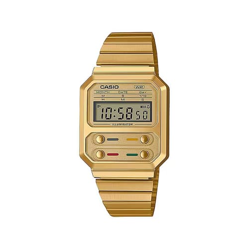 Casio Basic Vintage — cadran jaune