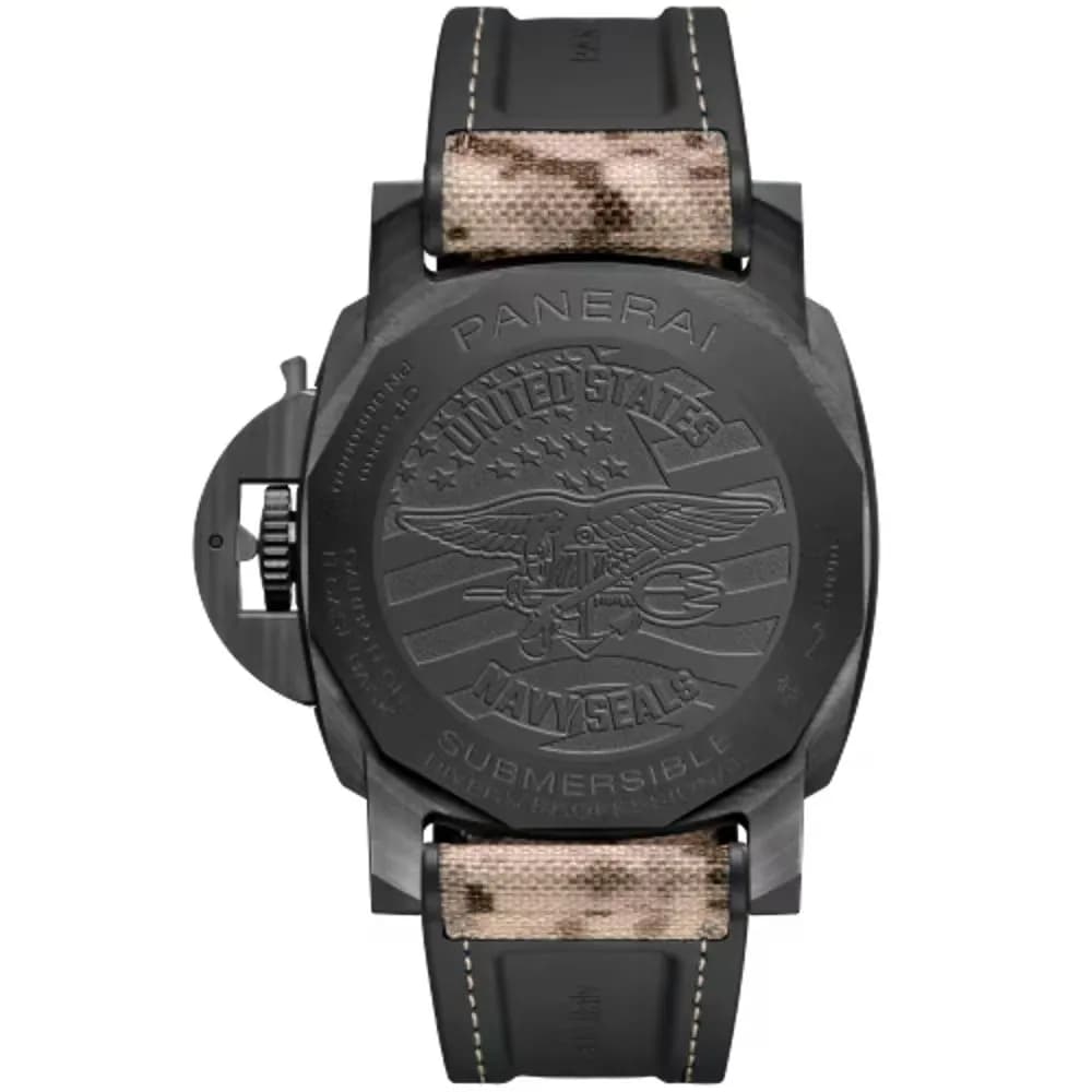 Panerai Submersible QuarantaQuattro GMT Navy SEALs Carbotech™