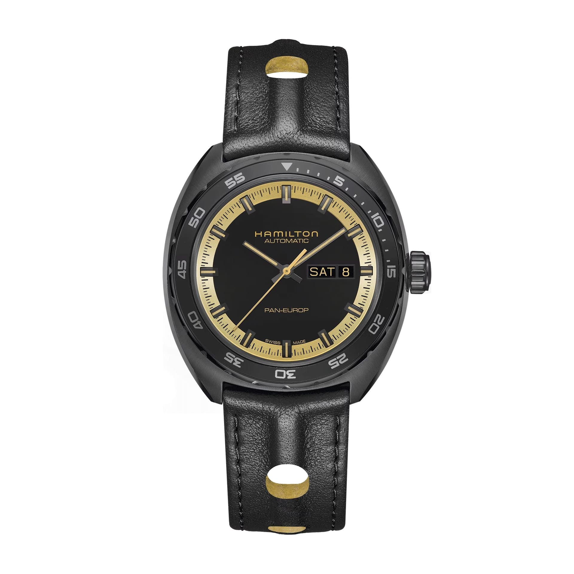 Hamilton Montre Hamilton American Classic Pan Europ Day Date Auto 42 mm- H35425730